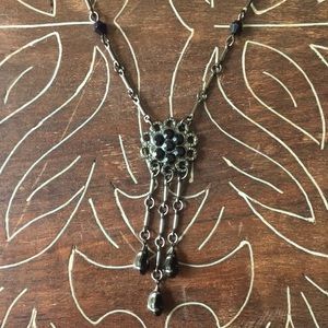 Black Beaded Necklace